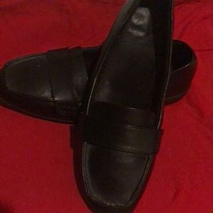 Black loafers